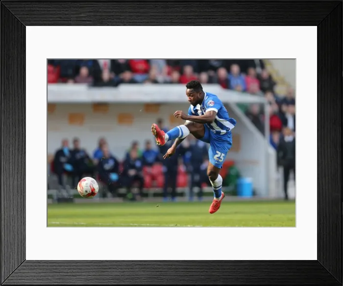 Framed Print : Kazenga LuaLua in Action: Rotherham United vs. Brighton and Hove Albion, Sky Bet Championship, 6th April 2015