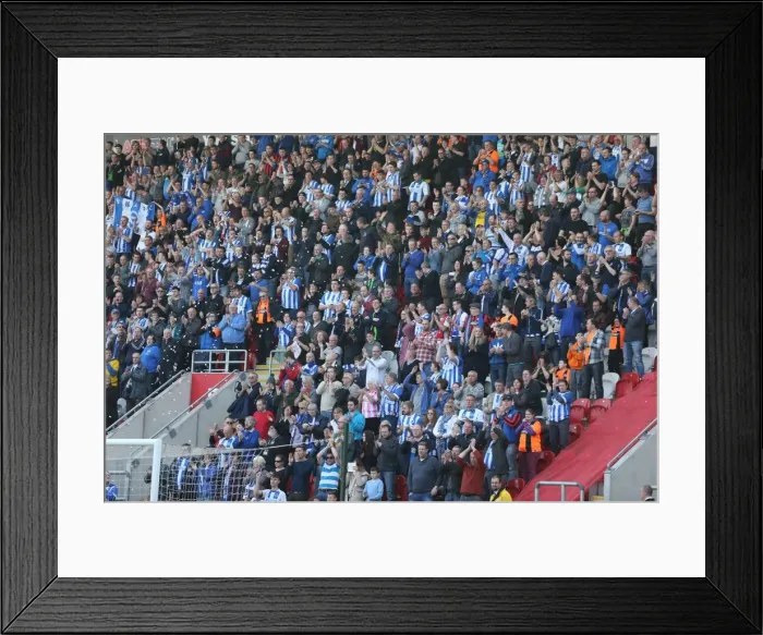 Framed Print : Brighton and Hove Albion Fans in Full Force: Rotherham United vs. Brighton and Hove Albion, April 2015 Framed Print : Brighton and Hove Albion Fans in Full Force: Rotherham United vs. Brighton and Hove Albion, April 2015