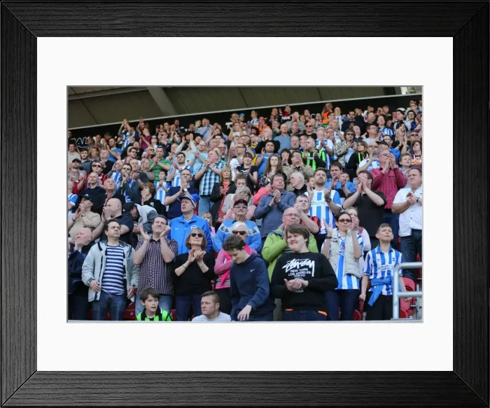 Framed Print : Brighton and Hove Albion Fans in Full Force: Rotherham United vs. Brighton Championship Match, April 2015 Framed Print : Brighton and Hove Albion Fans in Full Force: Rotherham United vs. Brighton Championship Match, April 2015