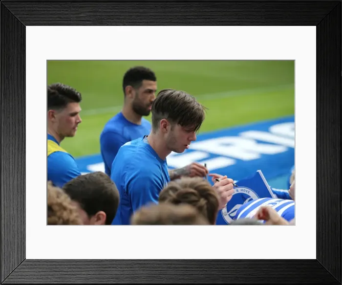 Framed Print : Young Seagulls of Brighton & Hove Albion FC: Open Training Day on April 8, 2023