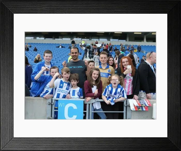 Framed Print : Seagulls Priority Open Training Day at Amex Stadium, April 8, 2015