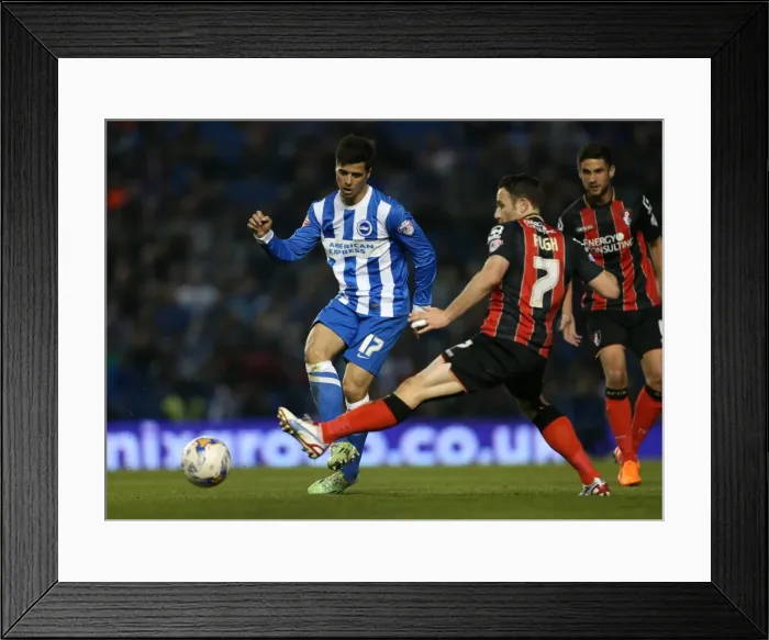Framed Print : Joao Carlos Teixeira in Action: Brighton Midfielder Fights for Possession against AFC Bournemouth (April 10, 2015) Framed Print : Joao Carlos Teixeira in Action: Brighton Midfielder Fights for Possession against AFC Bournemouth (April 10, 2015)