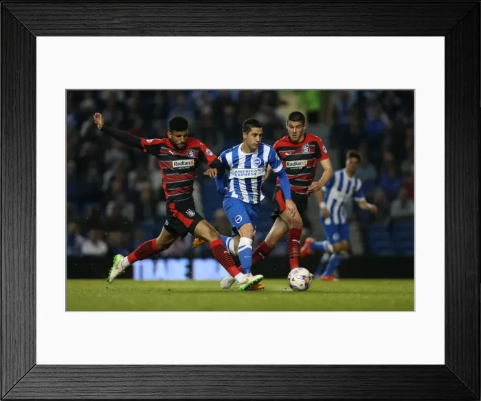 Framed Print : Brighton's Beram Kayal in Action Against Huddersfield Town (14APR15) Framed Print : Brighton's Beram Kayal in Action Against Huddersfield Town (14APR15)