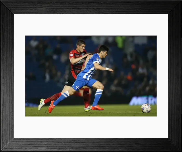 Framed Print : Brighton's Teixeira Shines in Championship Clash vs. Huddersfield (14APR15) Framed Print : Brighton's Teixeira Shines in Championship Clash vs. Huddersfield (14APR15)