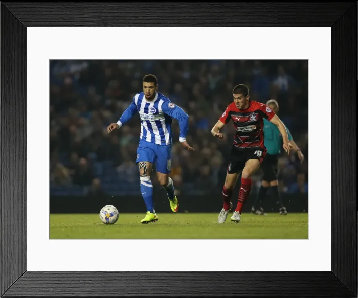 Framed Print : Brighton & Hove Albion's Leon Best Scores Against Huddersfield Town in Sky Bet Championship (14APR15) Framed Print : Brighton & Hove Albion's Leon Best Scores Against Huddersfield Town in Sky Bet Championship (14APR15)