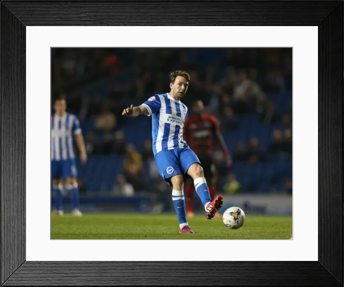 Framed Print : Dale Stephens in Action: Brighton and Hove Albion vs. Huddersfield Town AFC, Sky Bet Championship, 14 April 2015 Framed Print : Dale Stephens in Action: Brighton and Hove Albion vs. Huddersfield Town AFC, Sky Bet Championship, 14 April 2015
