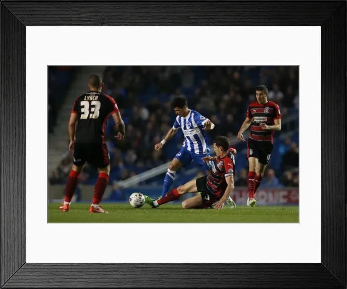 Framed Print : Joao Carlos Teixeira in Action: Brighton Midfielder Battles Huddersfield Town at American Express Community Stadium (14APR15) Framed Print : Joao Carlos Teixeira in Action: Brighton Midfielder Battles Huddersfield Town at American Express Community Stadium (14APR15)
