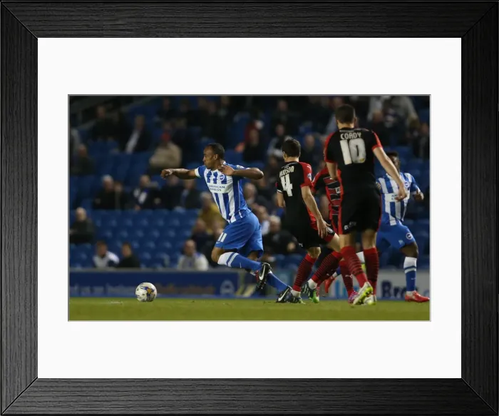 Framed Print : Brighton & Hove Albion's Chris O'Grady in Action Against Huddersfield Town, American Express Community Stadium, 14th April 2015 Framed Print : Brighton & Hove Albion's Chris O'Grady in Action Against Huddersfield Town, American Express Community Stadium, 14th April 2015