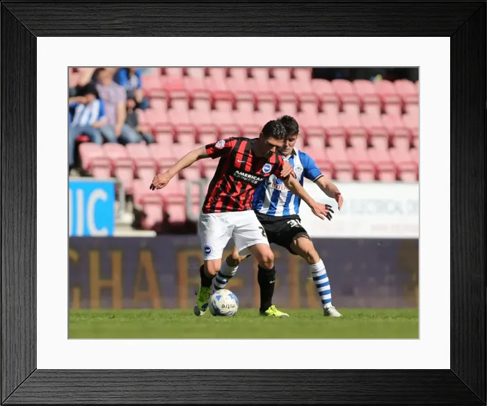 Framed Print : Brighton's Danny Holla in Action against Wigan Athletic during Sky Bet Championship Clash (18APR15) Framed Print : Brighton's Danny Holla in Action against Wigan Athletic during Sky Bet Championship Clash (18APR15)