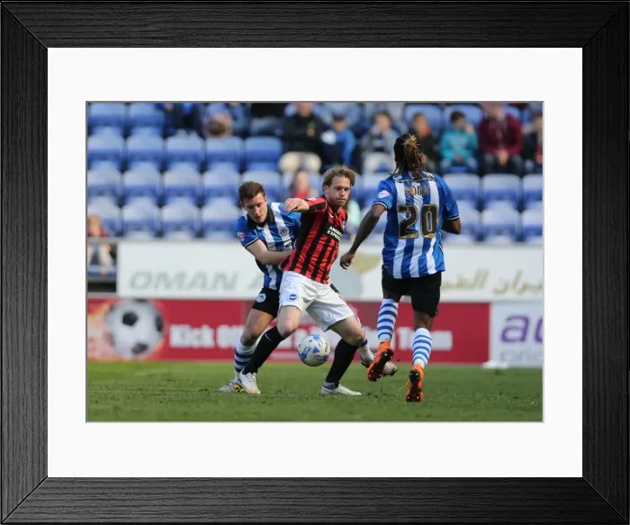 Framed Print : Craig Mackail-Smith: In Action for Brighton and Hove Albion vs. Wigan Athletic, Sky Bet Championship, 18th April 2015 Framed Print : Craig Mackail-Smith: In Action for Brighton and Hove Albion vs. Wigan Athletic, Sky Bet Championship, 18th April 2015