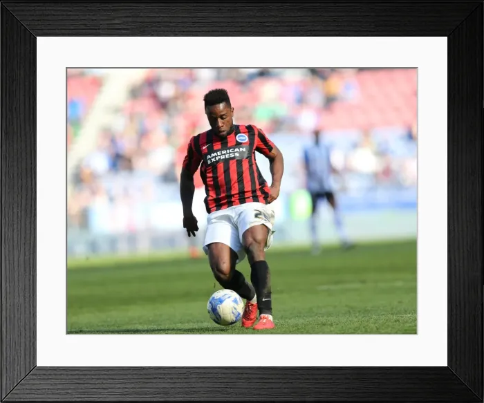 Framed Print : Kazenga LuaLua in Action: Wigan Athletic vs. Brighton and Hove Albion (18th April 2015) Framed Print : Kazenga LuaLua in Action: Wigan Athletic vs. Brighton and Hove Albion (18th April 2015)