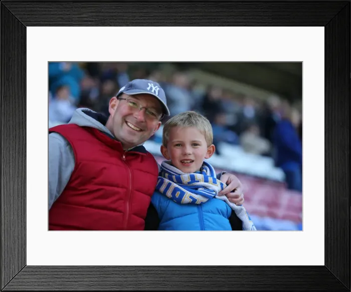 Framed Print : Brighton and Hove Albion Fans Passionate Support at Wigan Athletic Championship Match, 18th April 2015 Framed Print : Brighton and Hove Albion Fans Passionate Support at Wigan Athletic Championship Match, 18th April 2015