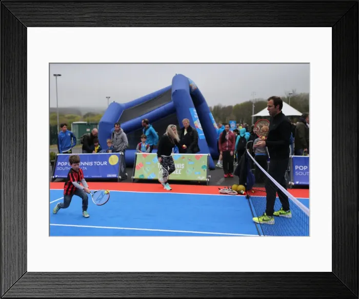 Framed Print : Unexpected Tennis Rendezvous: Greg Rusedski Interrupts Brighton & Hove Albion vs. Watford Championship Match (25APR15) Framed Print : Unexpected Tennis Rendezvous: Greg Rusedski Interrupts Brighton & Hove Albion vs. Watford Championship Match (25APR15)