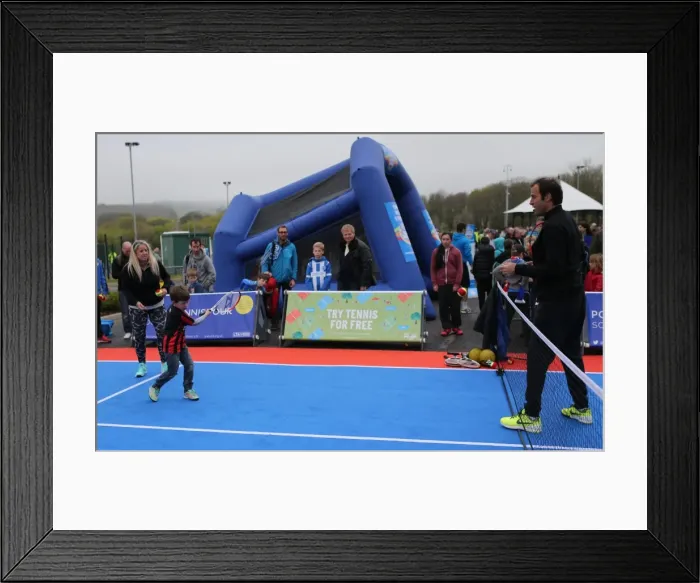 Framed Print : Unexpected Tennis Rally: Greg Rusedski Interrupts Brighton & Hove Albion vs. Watford Championship Match (25APR15) Framed Print : Unexpected Tennis Rally: Greg Rusedski Interrupts Brighton & Hove Albion vs. Watford Championship Match (25APR15)