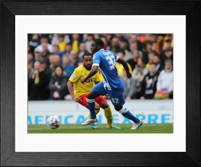 Framed Print : Mustapha Carayol Thrills in Brighton and Hove Albion vs Watford Championship Clash (25APR15) Framed Print : Mustapha Carayol Thrills in Brighton and Hove Albion vs Watford Championship Clash (25APR15)