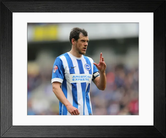 Framed Print : Gordon Greer in Action: Brighton & Hove Albion vs. Watford, Sky Bet Championship, 25 April 2015 Framed Print : Gordon Greer in Action: Brighton & Hove Albion vs. Watford, Sky Bet Championship, 25 April 2015