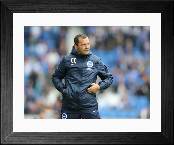 Framed Print : Colin Calderwood Focused: Brighton and Hove Albion vs. Watford, Sky Bet Championship (25APR15) Framed Print : Colin Calderwood Focused: Brighton and Hove Albion vs. Watford, Sky Bet Championship (25APR15)