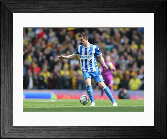 Framed Print : Brighton & Hove Albion's Lewis Dunk in Action Against Watford (25APR15) Framed Print : Brighton & Hove Albion's Lewis Dunk in Action Against Watford (25APR15)