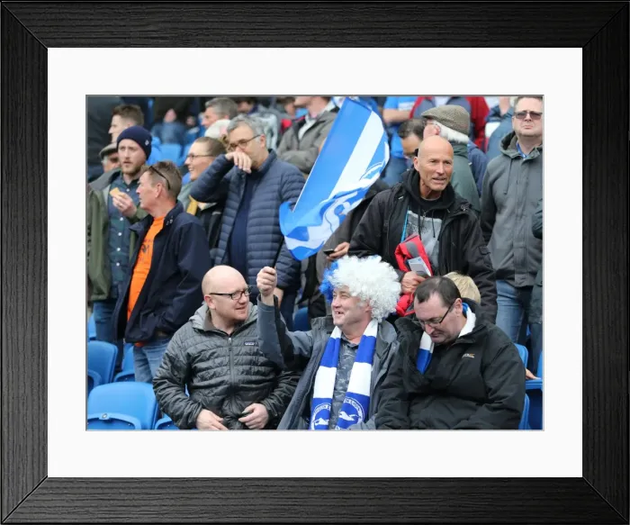 Framed Print : Passionate Fan Encounters: Brighton & Hove Albion vs. Watford in the Sky Bet Championship (25APR15) Framed Print : Passionate Fan Encounters: Brighton & Hove Albion vs. Watford in the Sky Bet Championship (25APR15)