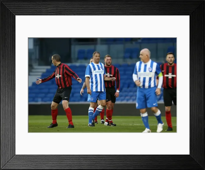Framed Print : Brighton & Hove Albion: Play on the Pitch, American Express Community Stadium, 27 April 2015 Framed Print : Brighton & Hove Albion: Play on the Pitch, American Express Community Stadium, 27 April 2015