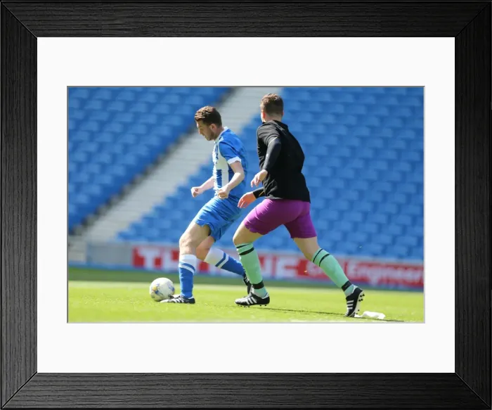 Framed Print : Brighton & Hove Albion: Play on the Pitch, American Express Community Stadium, 28 April 2015 Framed Print : Brighton & Hove Albion: Play on the Pitch, American Express Community Stadium, 28 April 2015