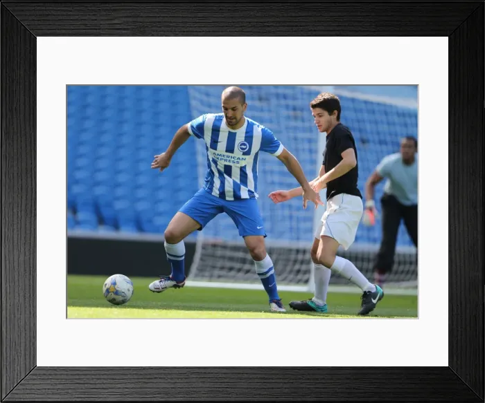 Framed Print : Brighton & Hove Albion: Playing on the Pitch - 28 April 2015, American Express Community Stadium Framed Print : Brighton & Hove Albion: Playing on the Pitch - 28 April 2015, American Express Community Stadium