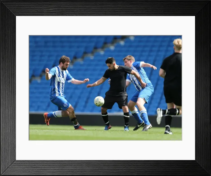 Framed Print : Brighton & Hove Albion: Play on the Pitch - 28 April 2015, American Express Community Stadium Framed Print : Brighton & Hove Albion: Play on the Pitch - 28 April 2015, American Express Community Stadium