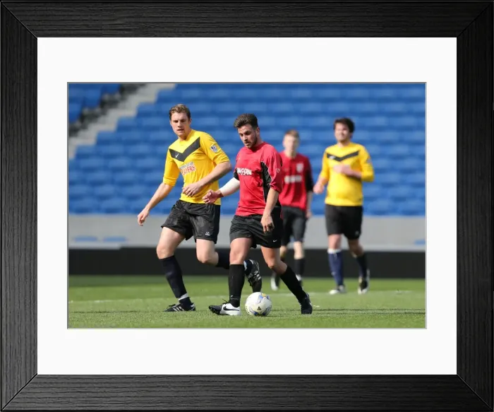Framed Print : Play on the Pitch: Brighton & Hove Albion at American Express Community Stadium (April 28, 2015) Framed Print : Play on the Pitch: Brighton & Hove Albion at American Express Community Stadium (April 28, 2015)