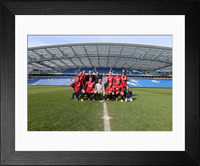 Framed Print : Play on the Pitch: Brighton & Hove Albion at American Express Community Stadium (April 28, 2015) Framed Print : Play on the Pitch: Brighton & Hove Albion at American Express Community Stadium (April 28, 2015)