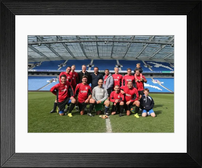 Framed Print : Brighton & Hove Albion: Play on the Pitch - A 2015 Match at American Express Community Stadium Framed Print : Brighton & Hove Albion: Play on the Pitch - A 2015 Match at American Express Community Stadium