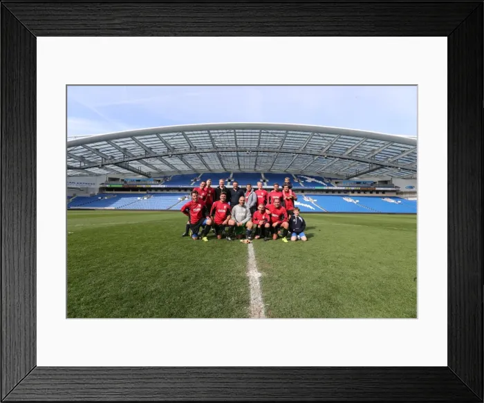 Framed Print : Brighton & Hove Albion: Play on the Pitch - American Express Community Stadium, 28 April 2015 Framed Print : Brighton & Hove Albion: Play on the Pitch - American Express Community Stadium, 28 April 2015