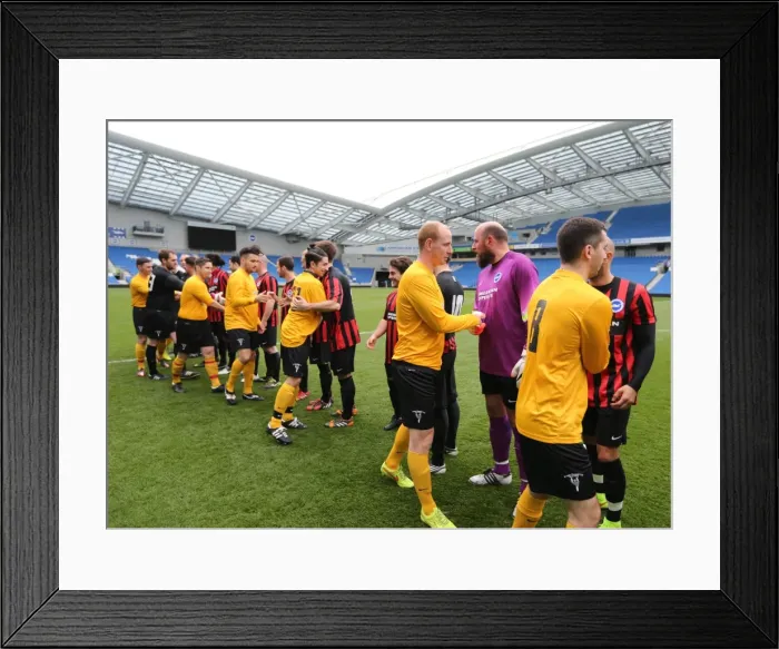 Framed Print : Brighton & Hove Albion: A Day on the Pitch at American Express Community Stadium (29 April 2015) Framed Print : Brighton & Hove Albion: A Day on the Pitch at American Express Community Stadium (29 April 2015)