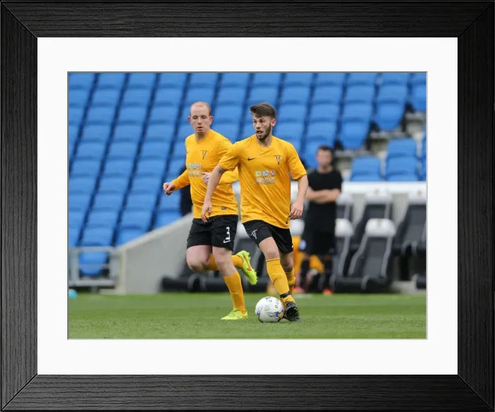 Framed Print : Brighton & Hove Albion: Play on the Pitch - A 2015 Moment at American Express Community Stadium