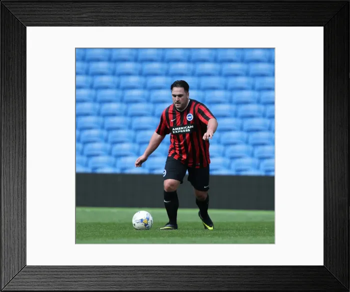 Framed Print : Brighton & Hove Albion: Play on the Pitch - A 2015 Match at American Express Community Stadium Framed Print : Brighton & Hove Albion: Play on the Pitch - A 2015 Match at American Express Community Stadium