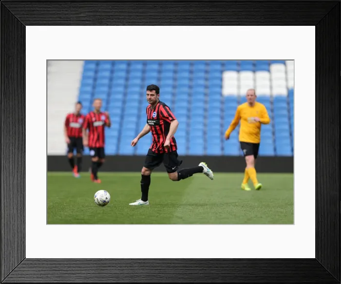 Framed Print : Brighton & Hove Albion: Play on the Pitch - American Express Community Stadium, 29 April 2015 Framed Print : Brighton & Hove Albion: Play on the Pitch - American Express Community Stadium, 29 April 2015