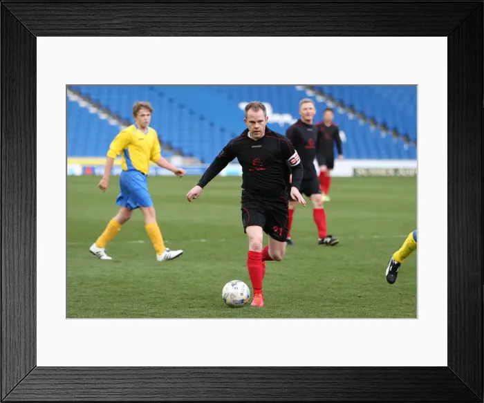 Framed Print : Brighton & Hove Albion: An Evening on the Pitch (April 28, 2015)