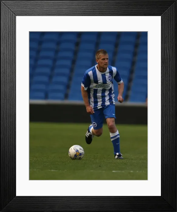 Framed Print : Brighton & Hove Albion: Play on the Pitch at American Express Community Stadium (06-04-2015) Framed Print : Brighton & Hove Albion: Play on the Pitch at American Express Community Stadium (06-04-2015)