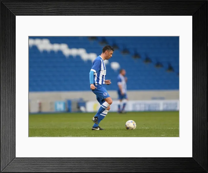 Framed Print : Brighton & Hove Albion: A Community Stadium Experience - Play on the Pitch (29 April 2015)