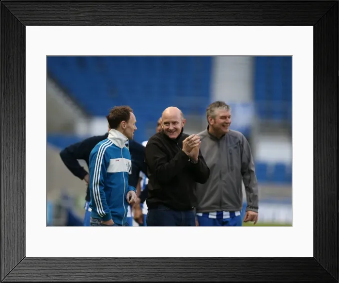 Framed Print : Brighton & Hove Albion: Play on the Pitch - 29 April 2015 (EVE)