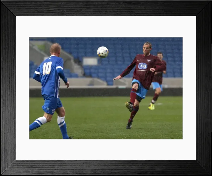 Framed Print : Brighton & Hove Albion: An Evening of Play on Pitch (April 29, 2015) Framed Print : Brighton & Hove Albion: An Evening of Play on Pitch (April 29, 2015)