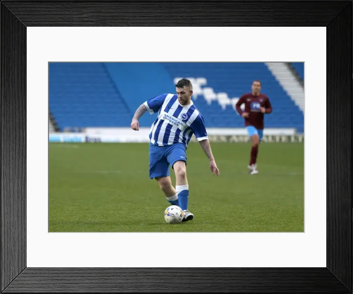 Framed Print : Brighton & Hove Albion: Playing on the Pitch (April 29, 2015)