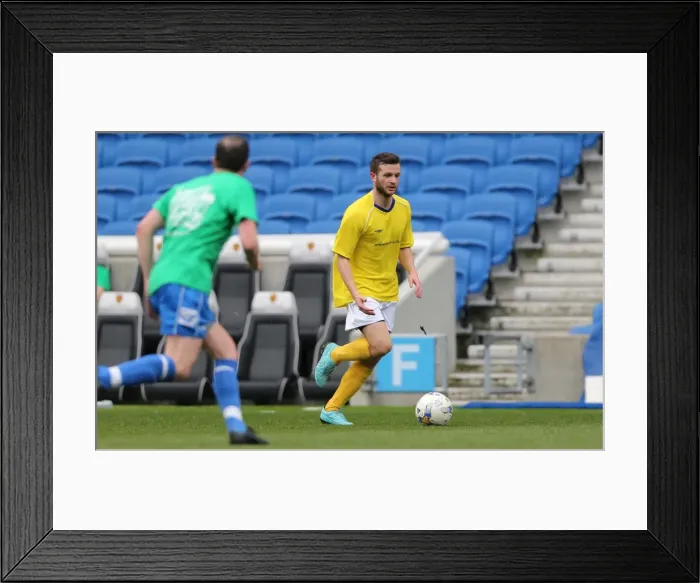 Framed Print : Brighton & Hove Albion: Play on the Pitch - A 30 April 2015 Experience at American Express Community Stadium