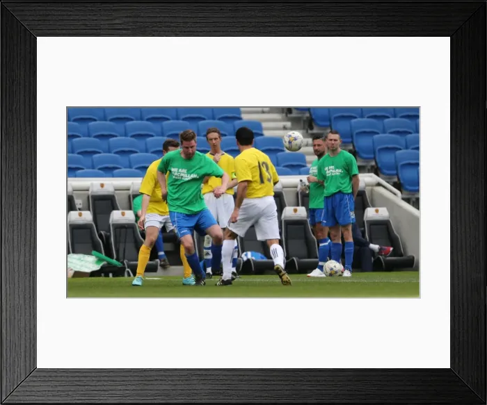 Framed Print : Brighton & Hove Albion: Play on the Pitch - A 2015 Match at American Express Community Stadium