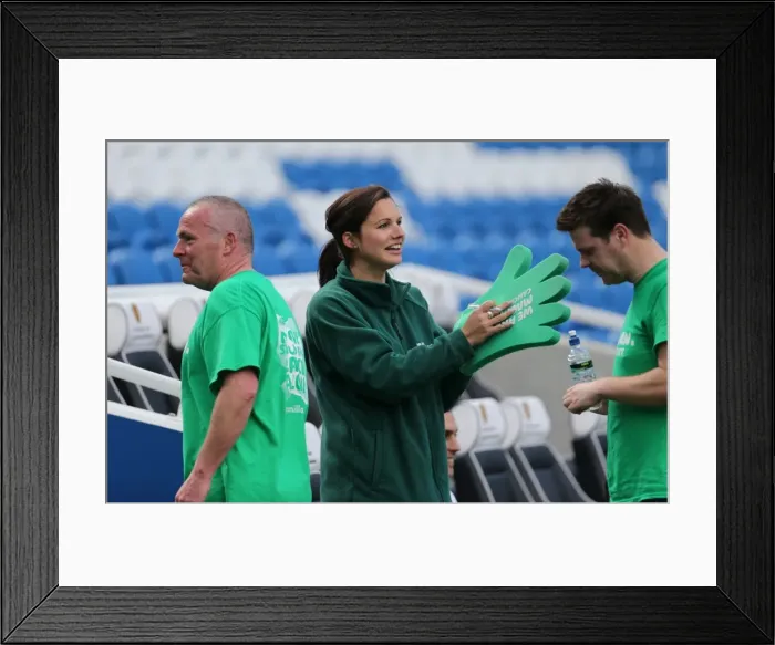 Framed Print : Brighton & Hove Albion: Play on the Pitch - American Express Community Stadium, 30 April 2015