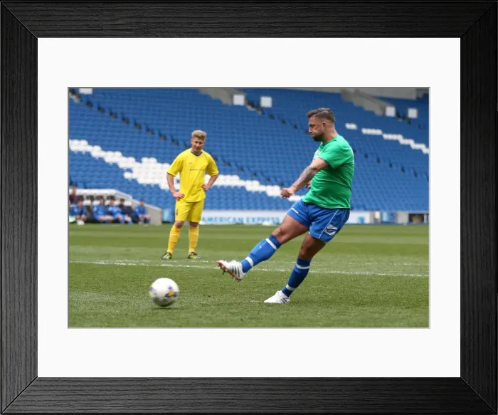 Framed Print : Brighton & Hove Albion: Playing on Pitch (April 30, 2015, 7:00 PM)