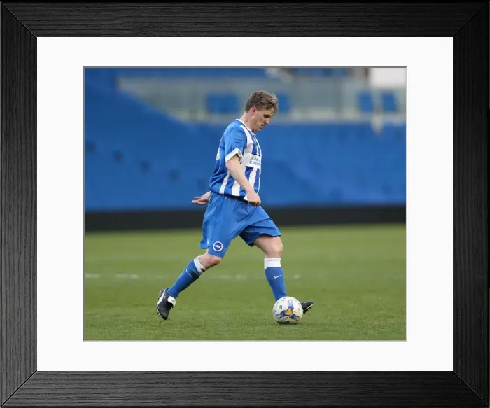 Framed Print : Brighton & Hove Albion: Play on the Pitch - 30 April 2015, American Express Community Stadium Framed Print : Brighton & Hove Albion: Play on the Pitch - 30 April 2015, American Express Community Stadium