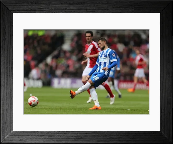 Framed Print : Brighton's Forster-Caskey in Action against Middlesbrough (May 2015) Framed Print : Brighton's Forster-Caskey in Action against Middlesbrough (May 2015)