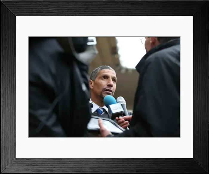 Framed Print : Chris Hughton's Post-Match Reaction: Middlesbrough 0-Brighton and Hove Albion (May 2, 2015) Framed Print : Chris Hughton's Post-Match Reaction: Middlesbrough 0-Brighton and Hove Albion (May 2, 2015)
