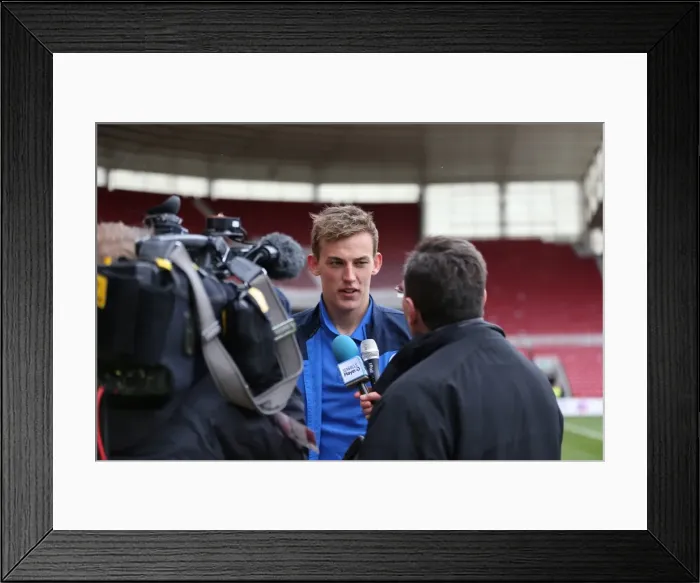 Framed Print : Christian Walton's Post-Match Interview: Middlesbrough 0-1 Brighton & Hove Albion (May 2015) Framed Print : Christian Walton's Post-Match Interview: Middlesbrough 0-1 Brighton & Hove Albion (May 2015)