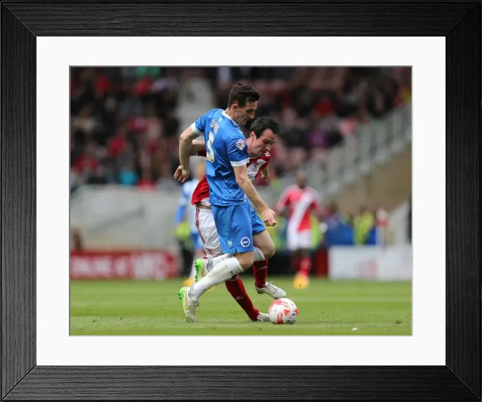 Framed Print : Middlesbrough vs. Brighton & Hove Albion: Lewis Dunk in Action at Riverside Stadium (May 2015) Framed Print : Middlesbrough vs. Brighton & Hove Albion: Lewis Dunk in Action at Riverside Stadium (May 2015)